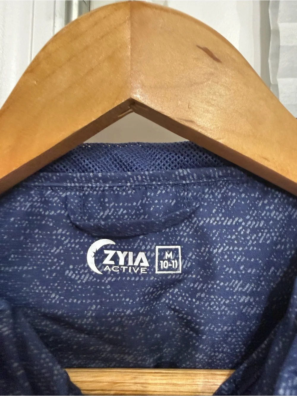 Kids Navy Hooded Rain Jacket with Zipper Pockets